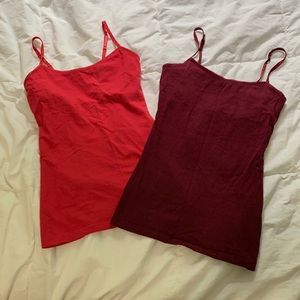2 pack Red and Burgundy Cami’s